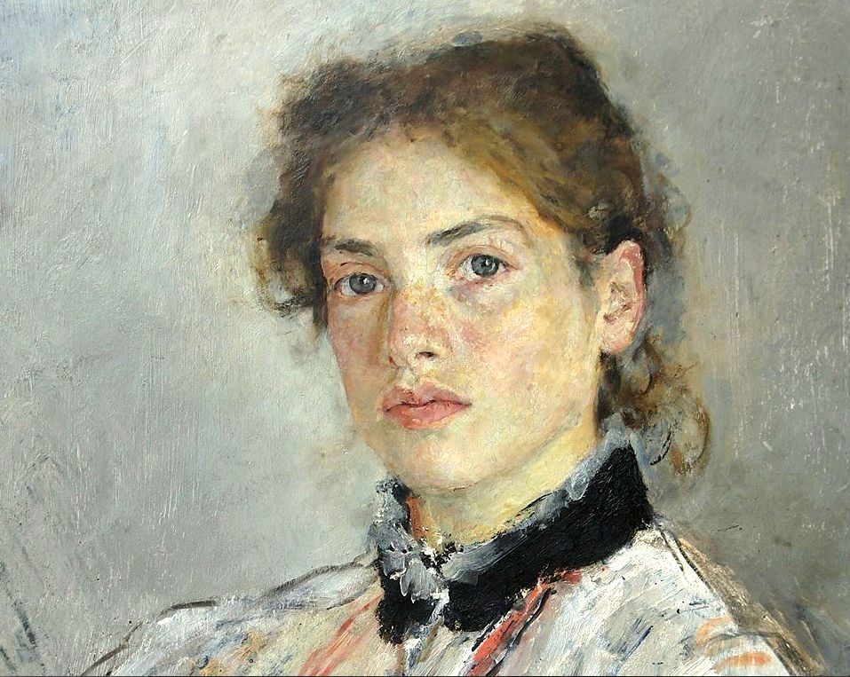 Impressionistisch portret van een jonge vrouw